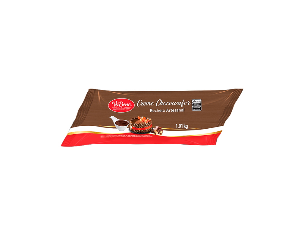 CREME CHOCOWAFER RECHEIO ARTESANAL VABENE 1,01 KG (CX 8 BIS)